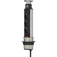 Brennenstuhl Tower Power stekkerdoos stekkerdoos Zilver/zwart