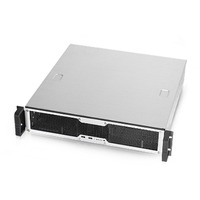 Chenbro RM24200-L rack behuizing Zilver/zwart | 2U | 2x USB-A 3.2 (5 Gbit/s)