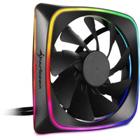 Sharkoon RGB SHARK Lights 120mm case fan Zwart, 3-pin aansluiting