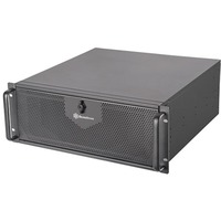 SilverStone RM42-502 rack behuizing Zwart | 2x USB-A 3.2 (5 Gbit/s) | 1x USB-C 3.2 (5 Gbit/s) | 2x Audio