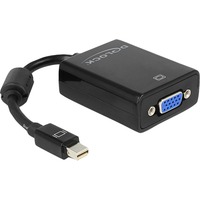 DeLOCK Adapter Mini-DisplayPort > VGA Zwart, 0,11 meter