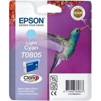 Epson Inkt - T0805 C13T08054011, 'Kolibrie', Licht-cyaan, Retail
