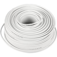 goobay Koaxial Ring kabel Wit, 100 meter