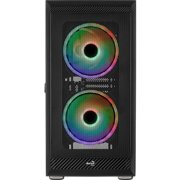 Aerocool Graphite-G-BK-v3 Tower-behuizing Zwart | 2x USB-A 3.2 (5 Gbit ...