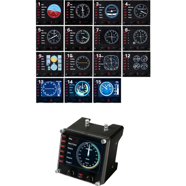 Logitech G Saitek Pro Flight Instrument Panel gaming instrumentenpaneel