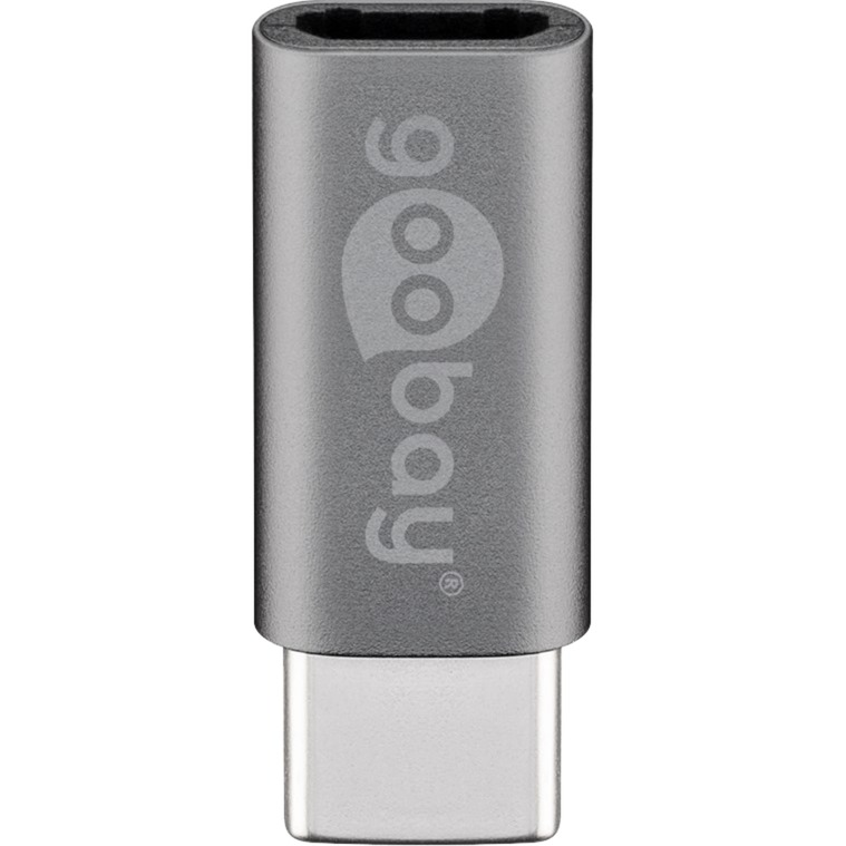 Goobay usb-c naar micro-usb adapter (grijs)