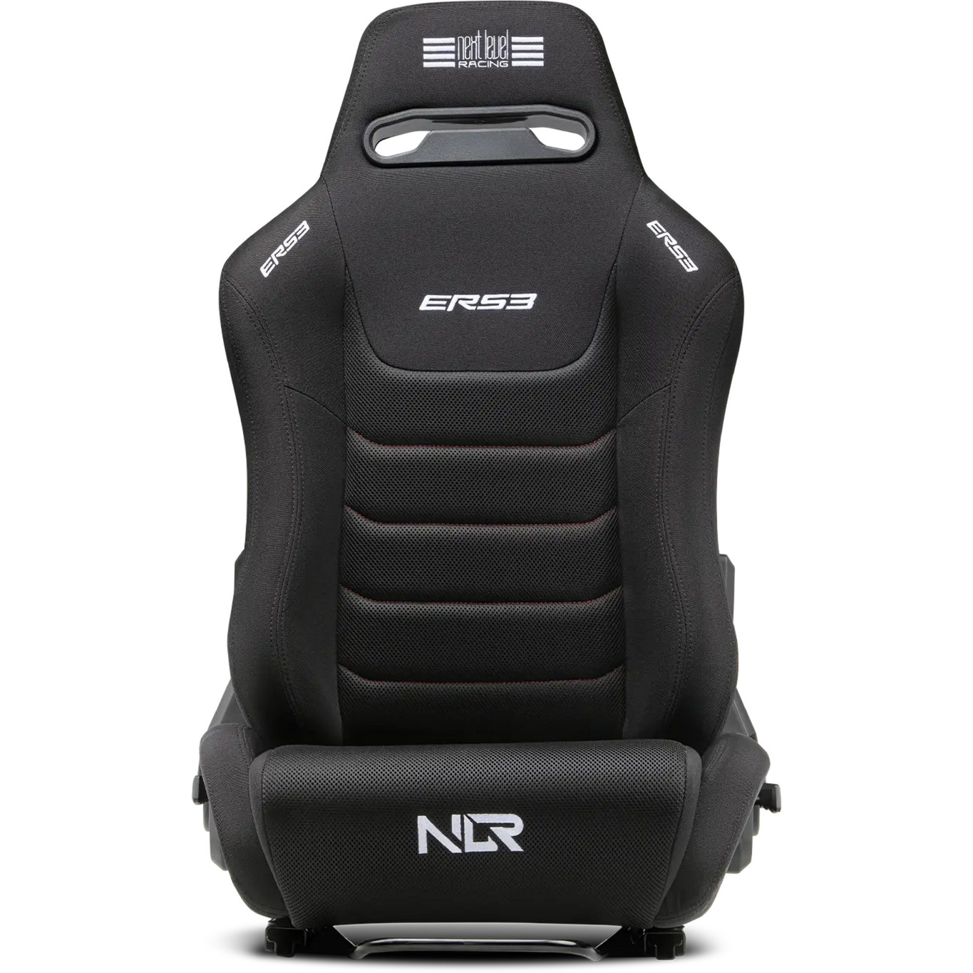 Next Level Racing ers3 elite reclining seat - fabric & simaero mesh edition racestoel (zwart)