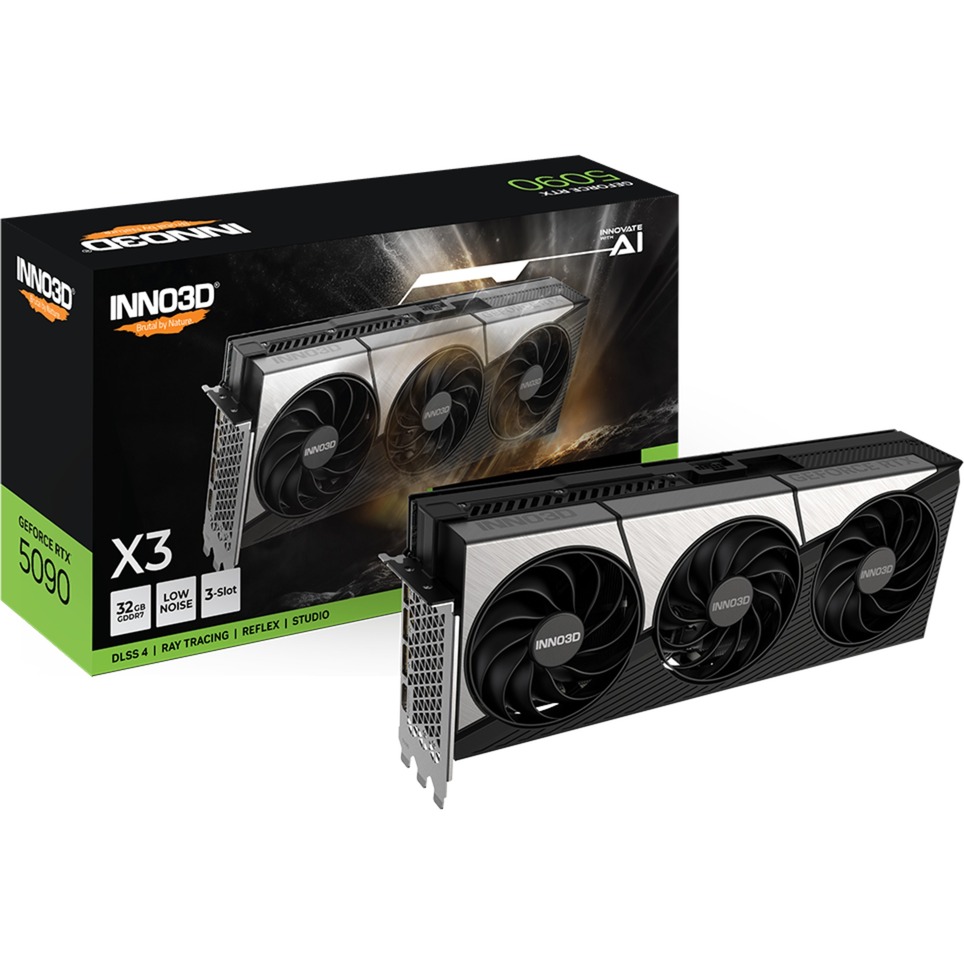INNO3D geforce rtx 5090 x3 grafische kaart (dlss 4, 3x displayport, 1x hdmi 2.1)