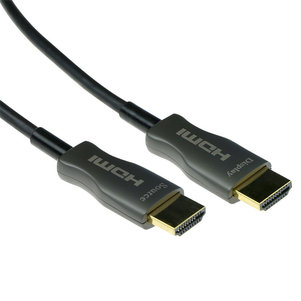 ACT Connectivity hdmi premium 4k active optical cable v2.0 hdmi-a male - hdmi-a male, 20 meter kabel (zwart)