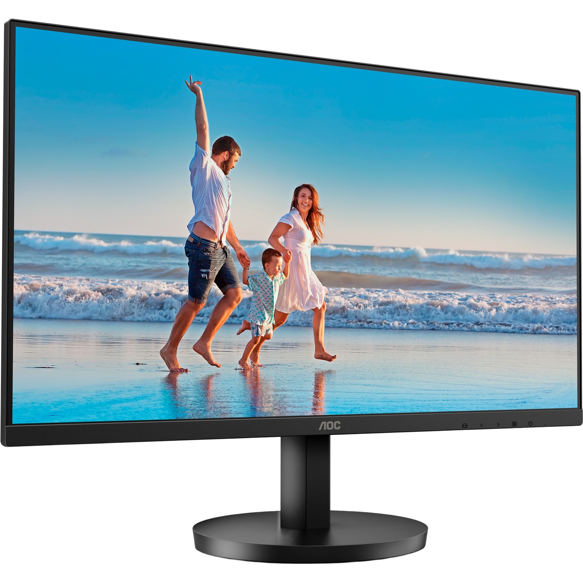AOC 24b3ca2 24" monitor (zwart, 100 hz, hdmi, usb-c, audio, adaptive sync)