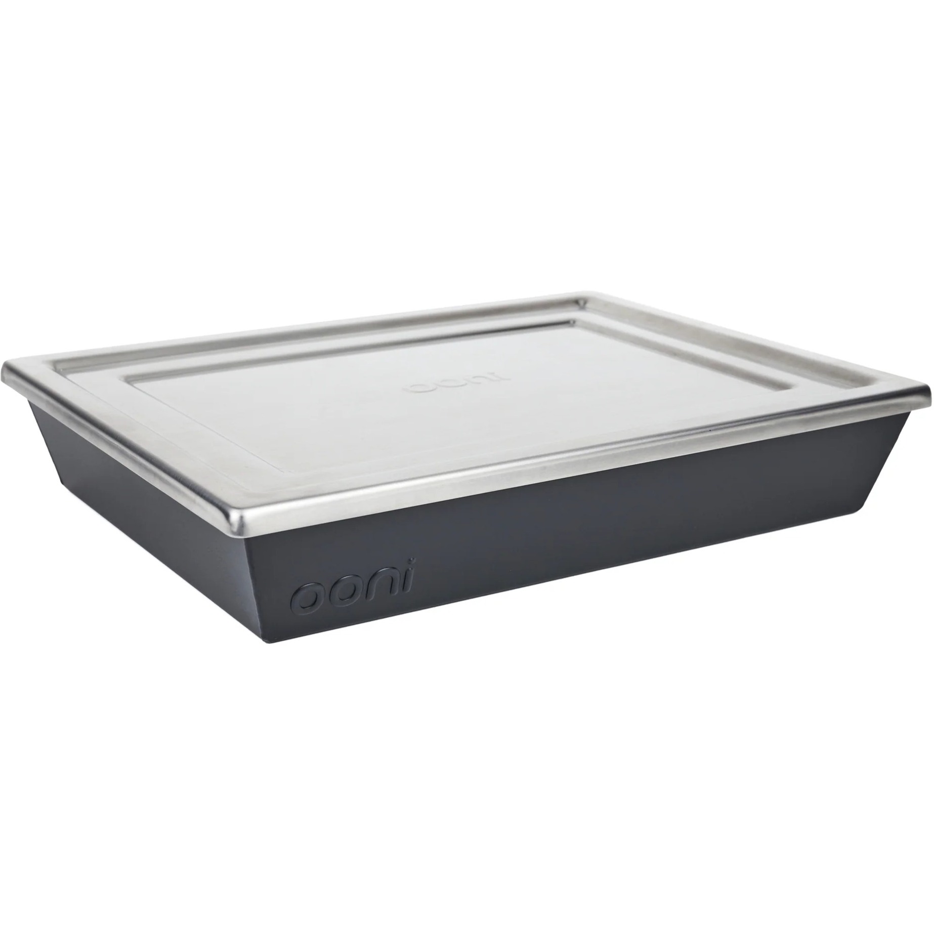 Ooni detroit style pizza pan medium (32cm x 24cm) bakvorm (grijs/zilver, incl. deksel)