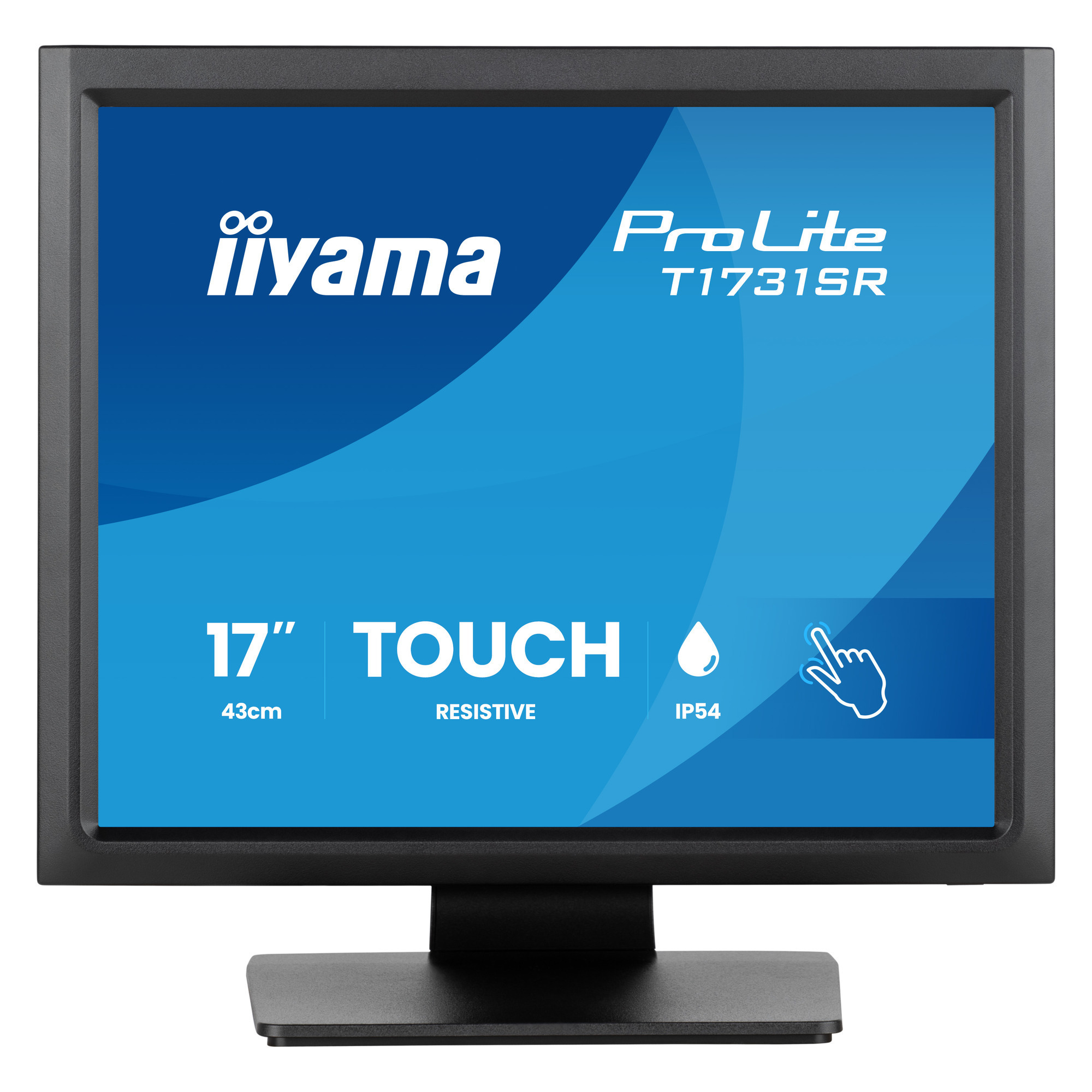Iiyama prolite t1731sr-b2s 17" touchscreen monitor (zwart, 1x displayport, 1x hdmi, 1x vga)
