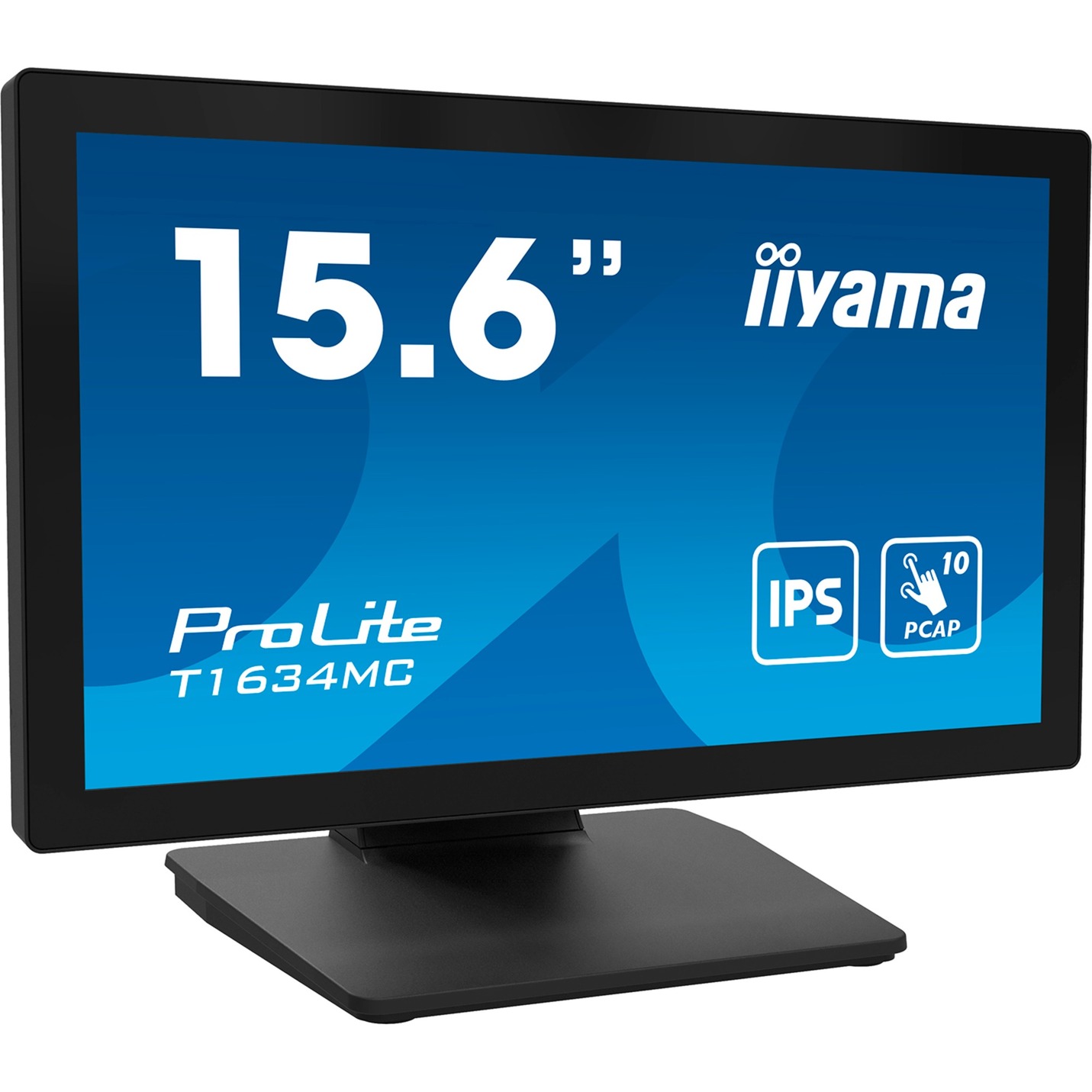 Iiyama prolite t1634mc-b1s 16" touchscreen monitor (zwart (mat), 1x displayport, 1x hdmi, 1x vga)