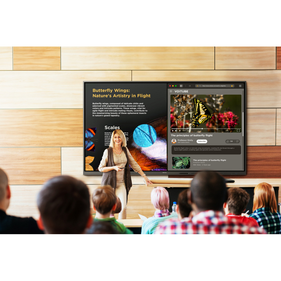 ViewSonic ViewBoard IFP110 110” 4K Interactive Display Zwart, 3x HDMI-in, 1x HDMI-out, 1x DisplayPort, USB-A, USB-C, Touch