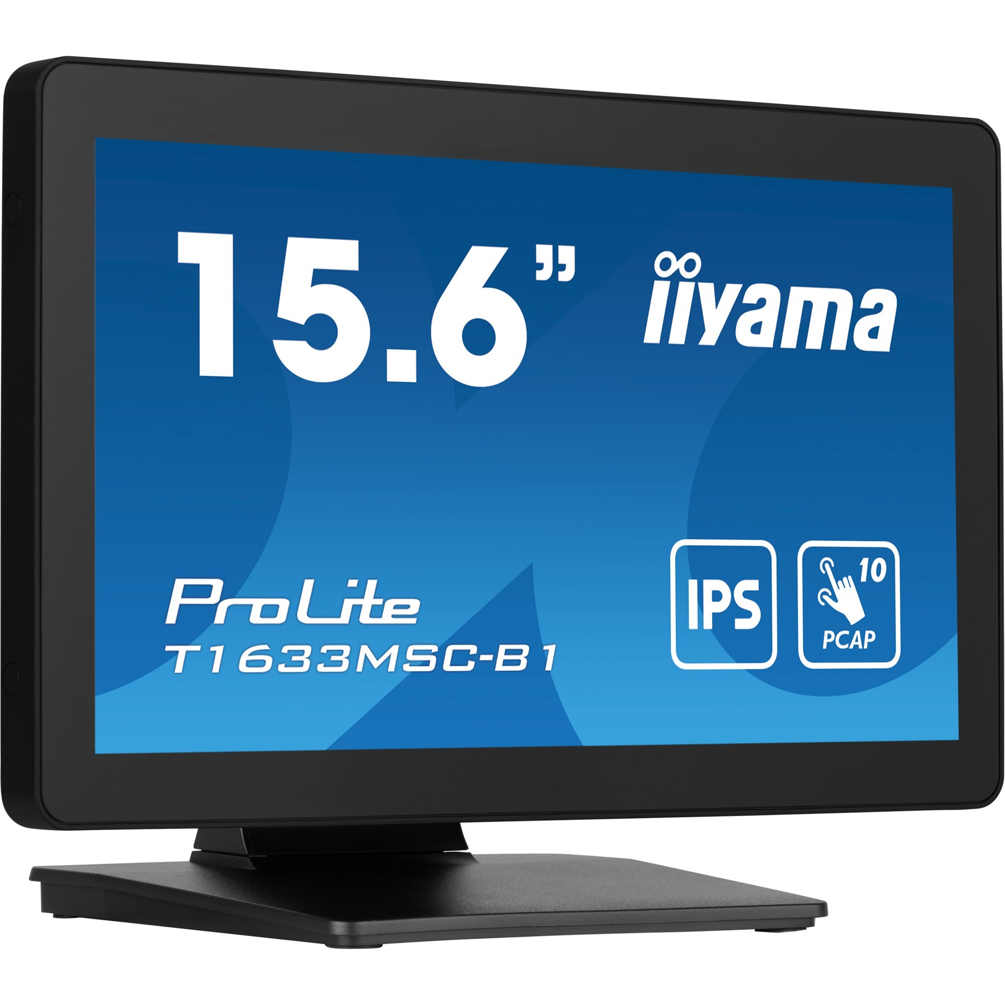 Iiyama prolite t1633msc-b1 15.6" touchscreen monitor (zwart, 1x displayport, 1x hdmi, 2x usb-a)