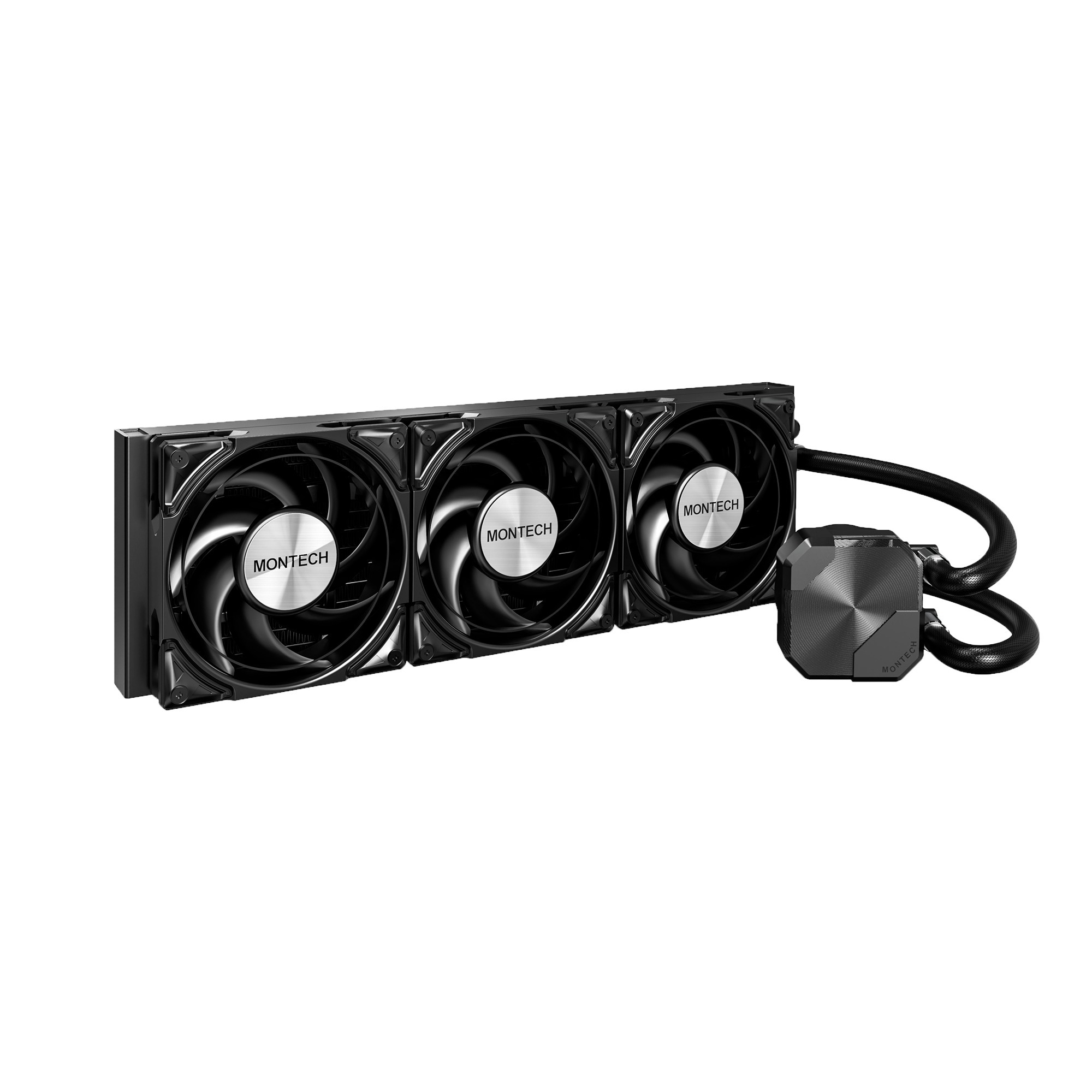 Montech hyperflow silent 360 waterkoeling (zwart)