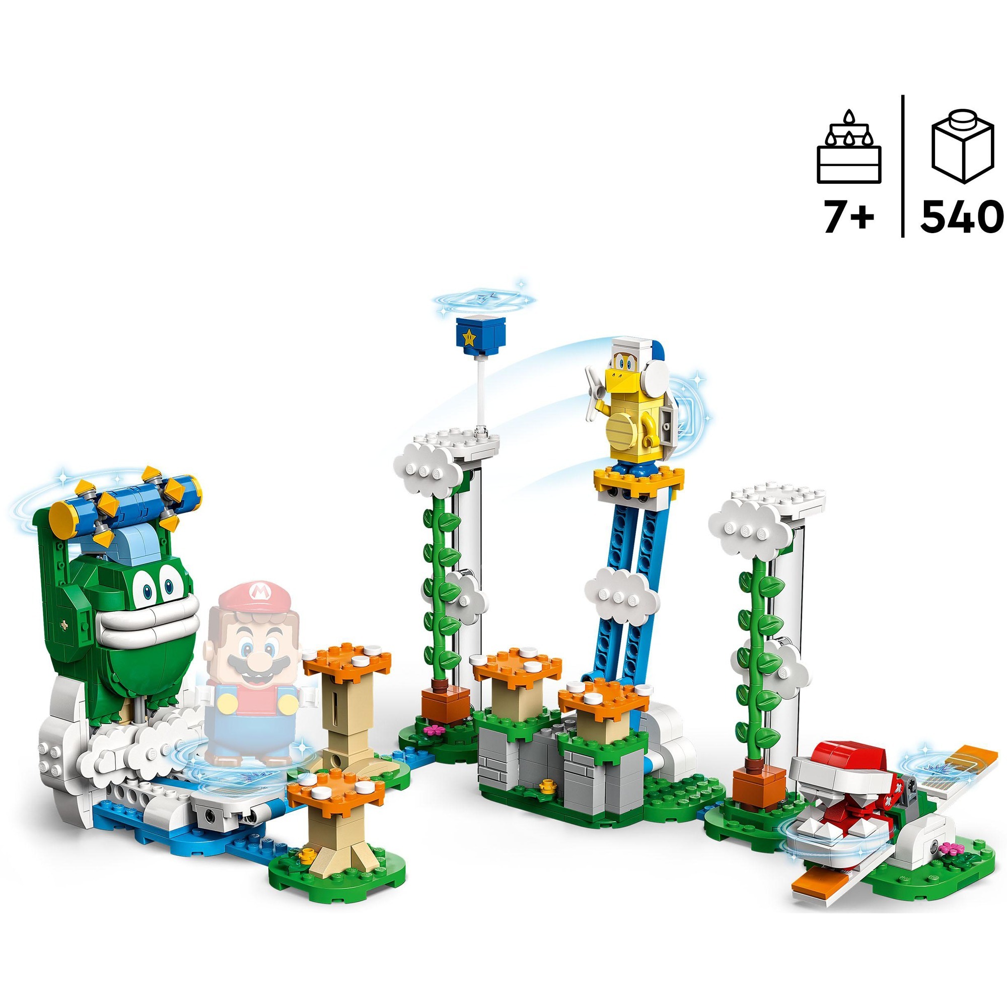 LEGO Super Mario - Uitbreidingsset: Reuzen-Spikes wolkentop uitdaging Constructiespeelgoed 71409