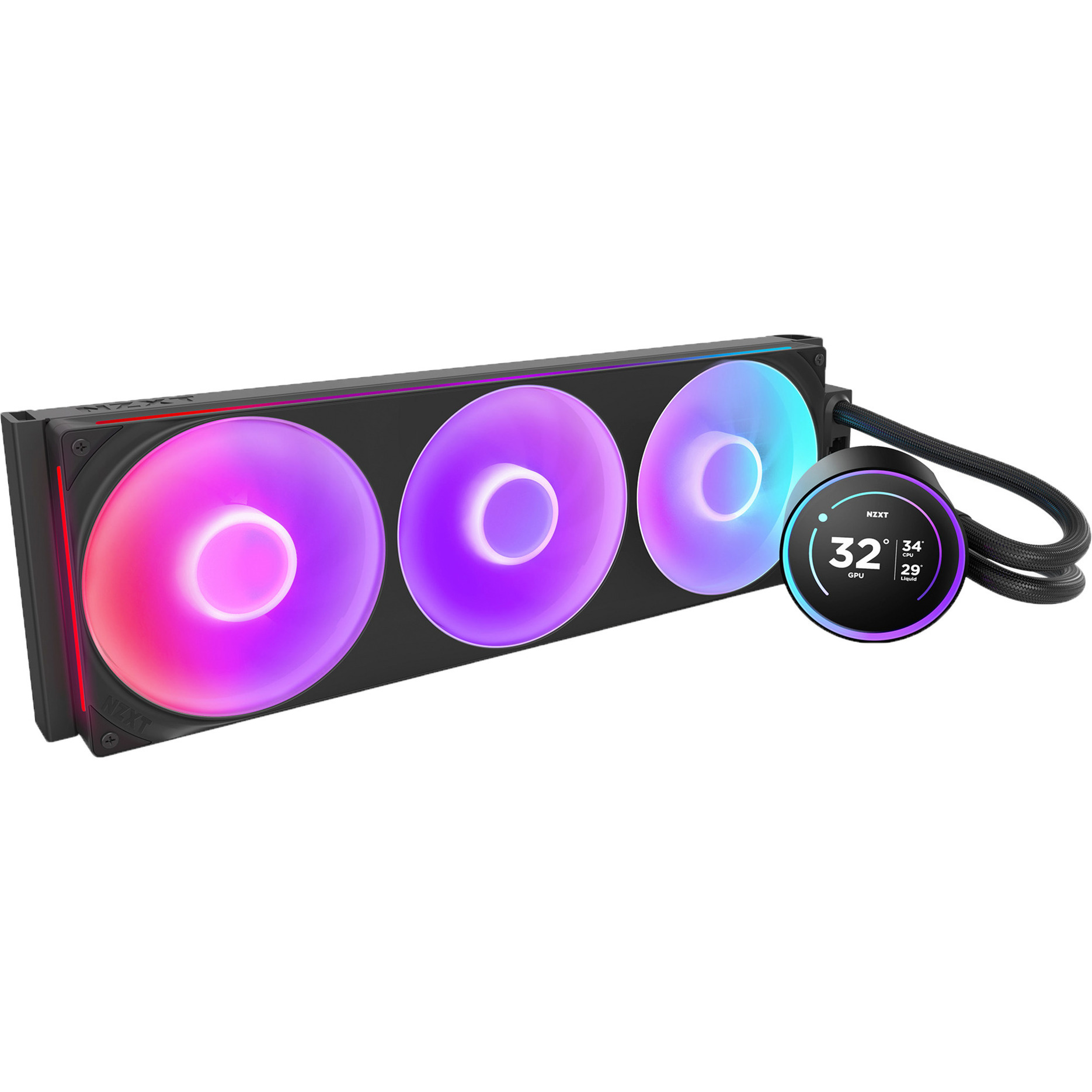 NZXT kraken elite 420 rgb waterkoeling (zwart)