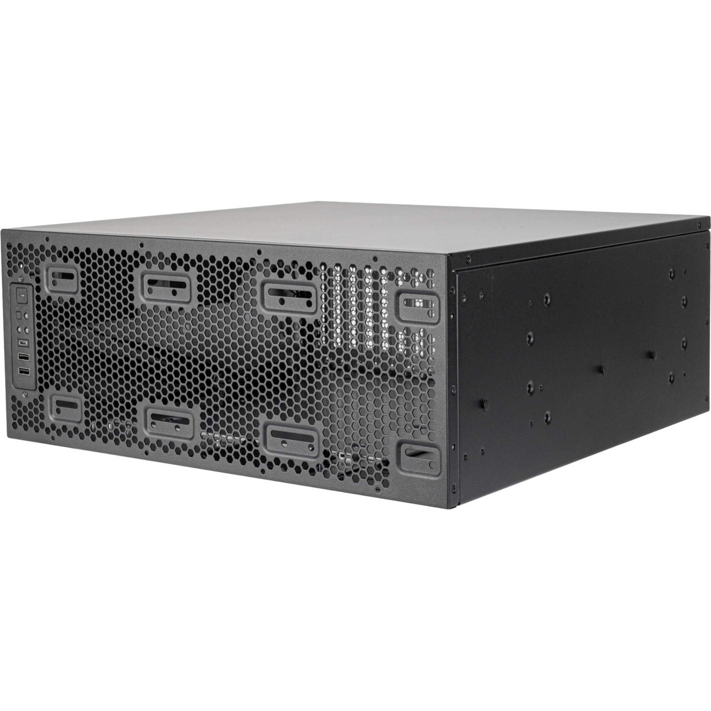 SilverStone rm4a rack behuizing (zwart | 4u | usb-c)