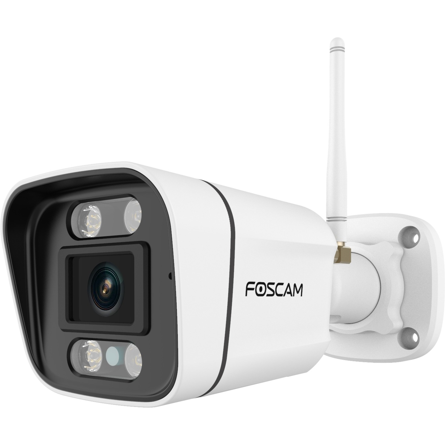 Foscam v8p, 4k/8mp dual-band wifi beveiligingscamera (wit, met geluid- en lichtalarm)