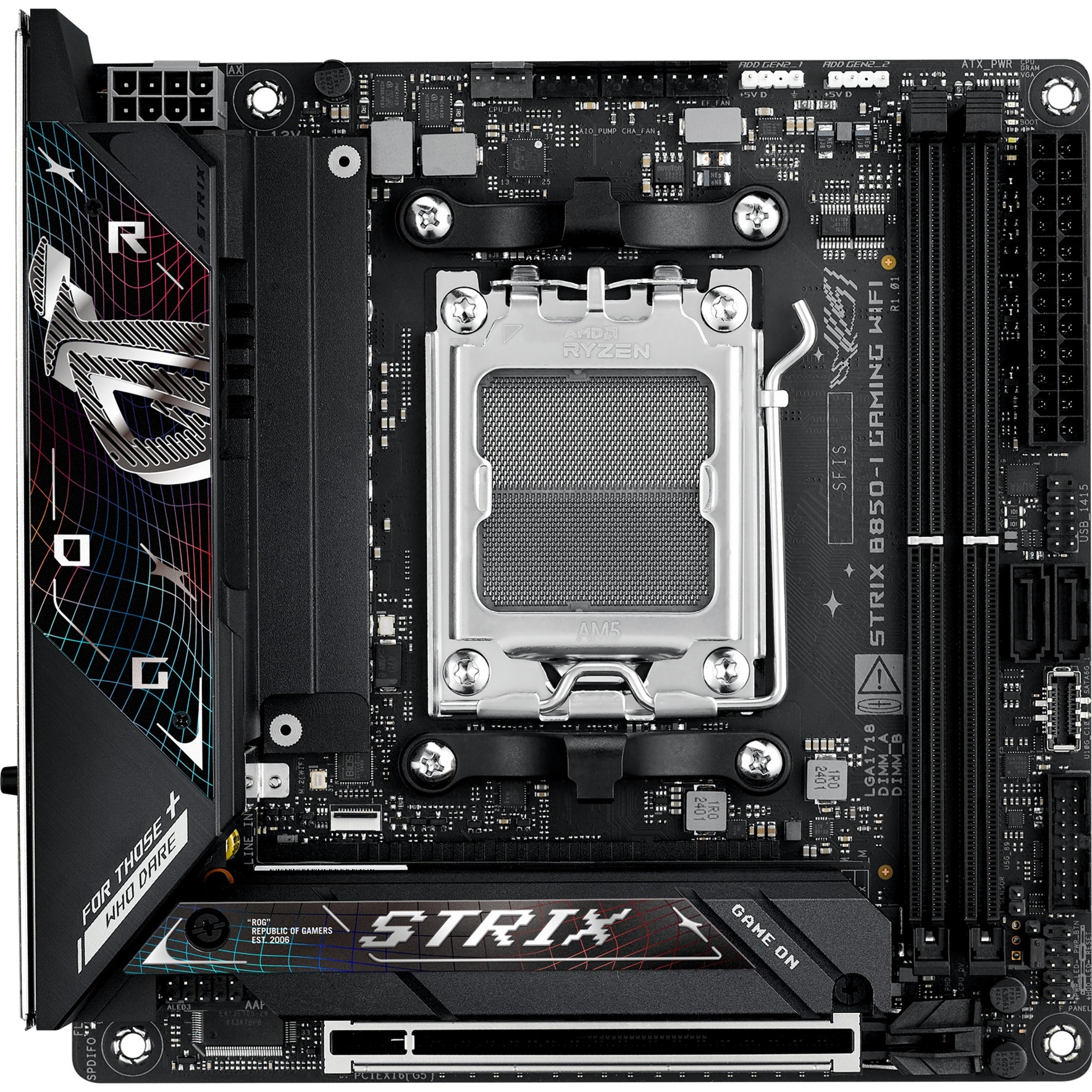 ASUS ROG STRIX B850-I GAMING WIFI socket AM5 moederbord 2.5Gb-LAN, WLAN, BT, Sound, Mini-ITX
