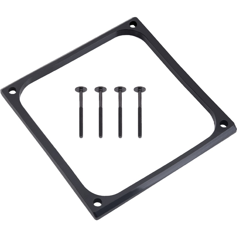 Alphacool shroud & decoupling 120mm (7mm thick) inbouwframe (zwart)