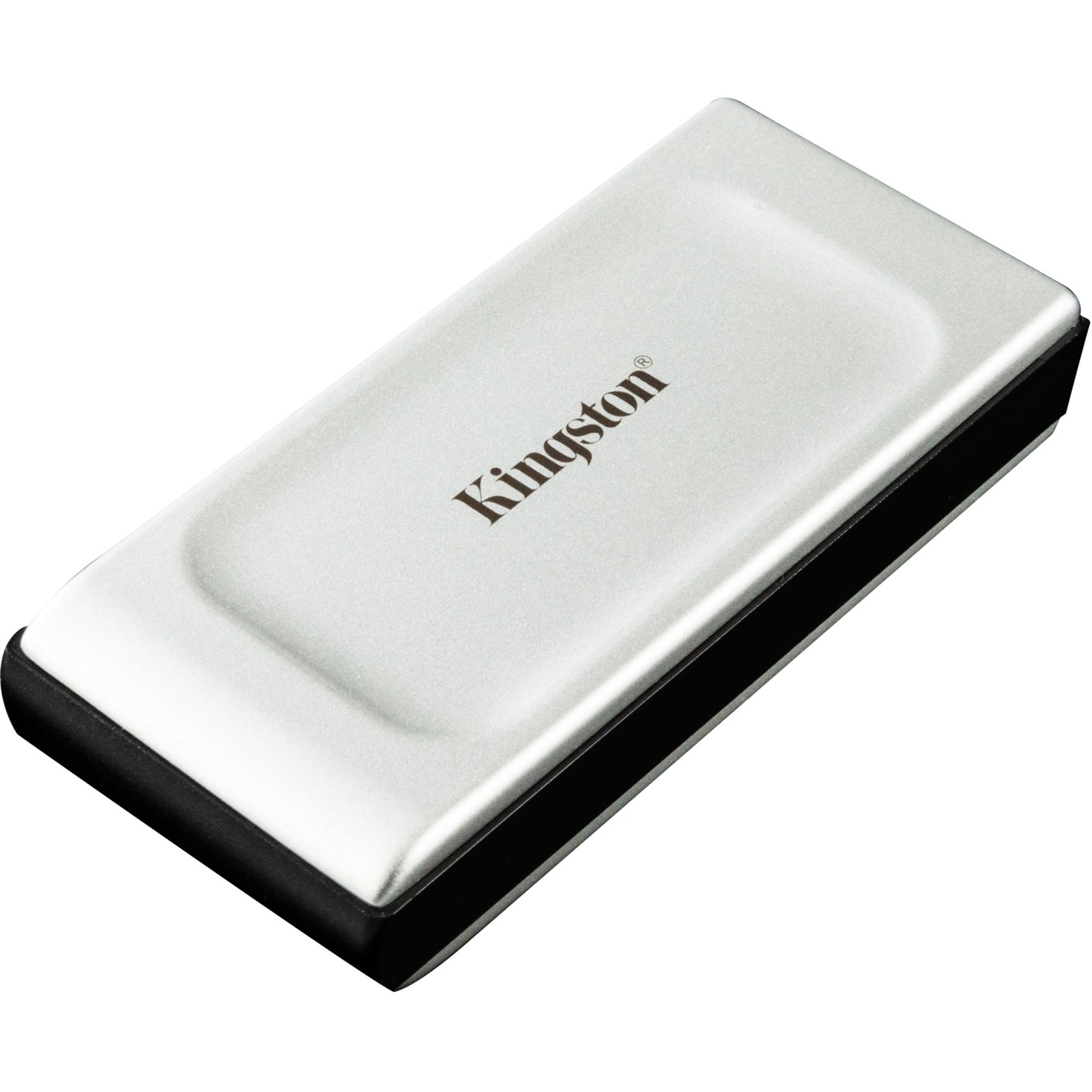 Kingston xs2000 portable 4 tb externe ssd (zilver/zwart, sxs2000/2000g, usb-c 3.2 (20 gbit/s))