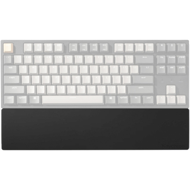 Keychron silicone palm rest voor k8 / k8 pro / k8 max / c1 / c1 pro / l4 polssteun (zwart)