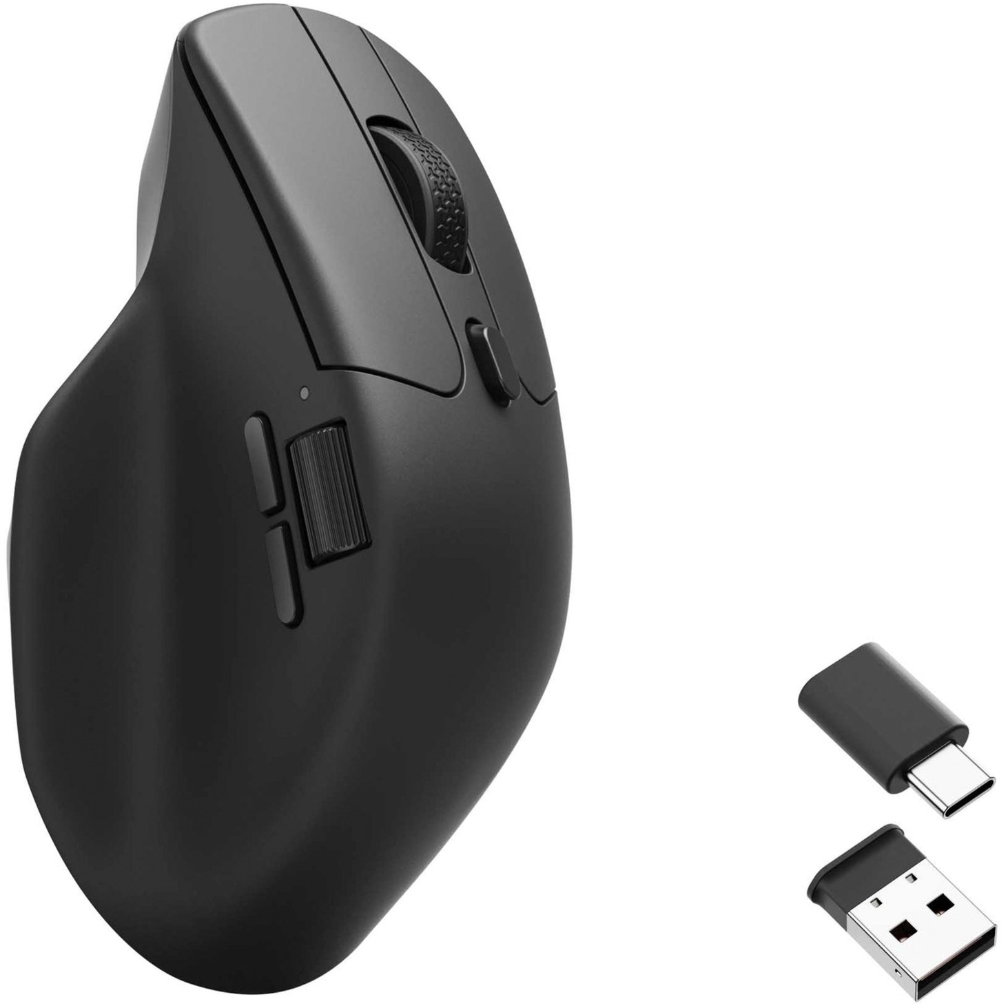 Keychron m6-a1 wireless mouse (zwart, 100 - 26.000 dpi, usb-c / bluetooth 5.1 / 2.4 ghz)