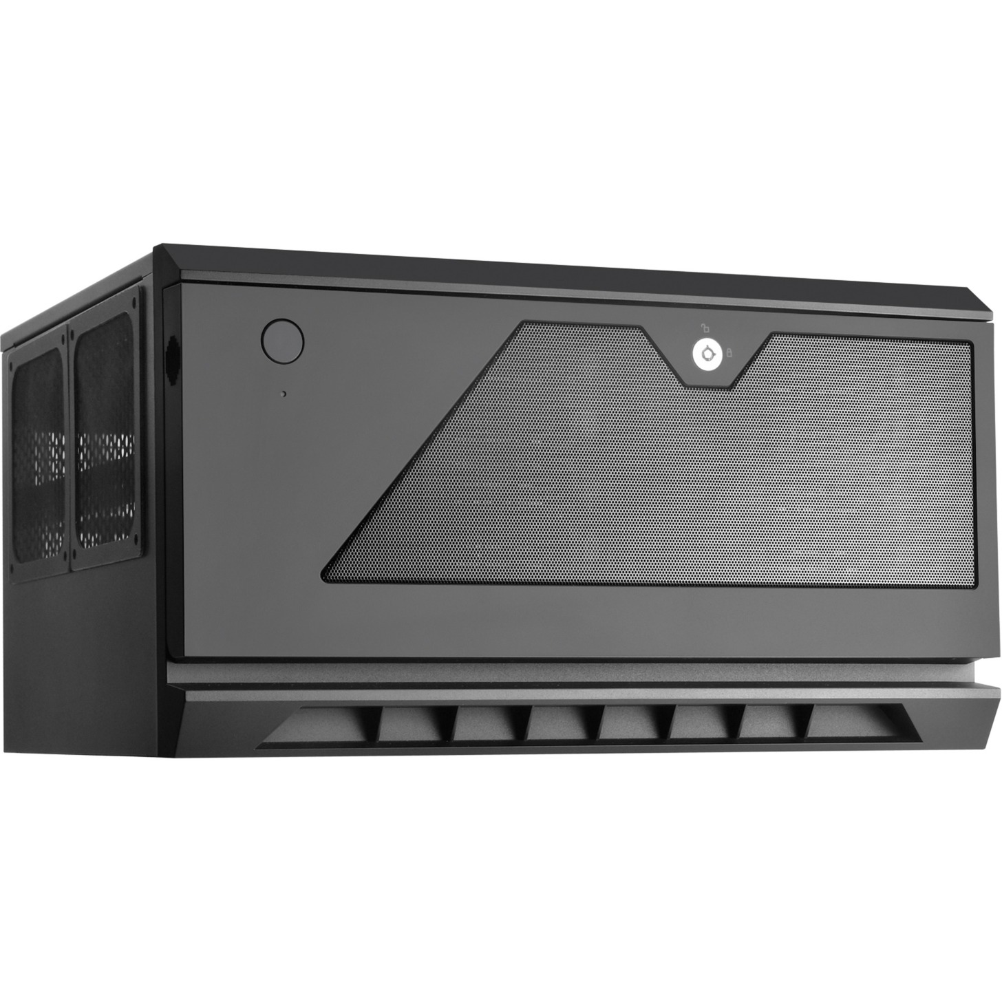 SilverStone cs381b v1.1 rack behuizing (zwart | 2x usb-a 3.2 (5 gbit/s) | 2x audio)