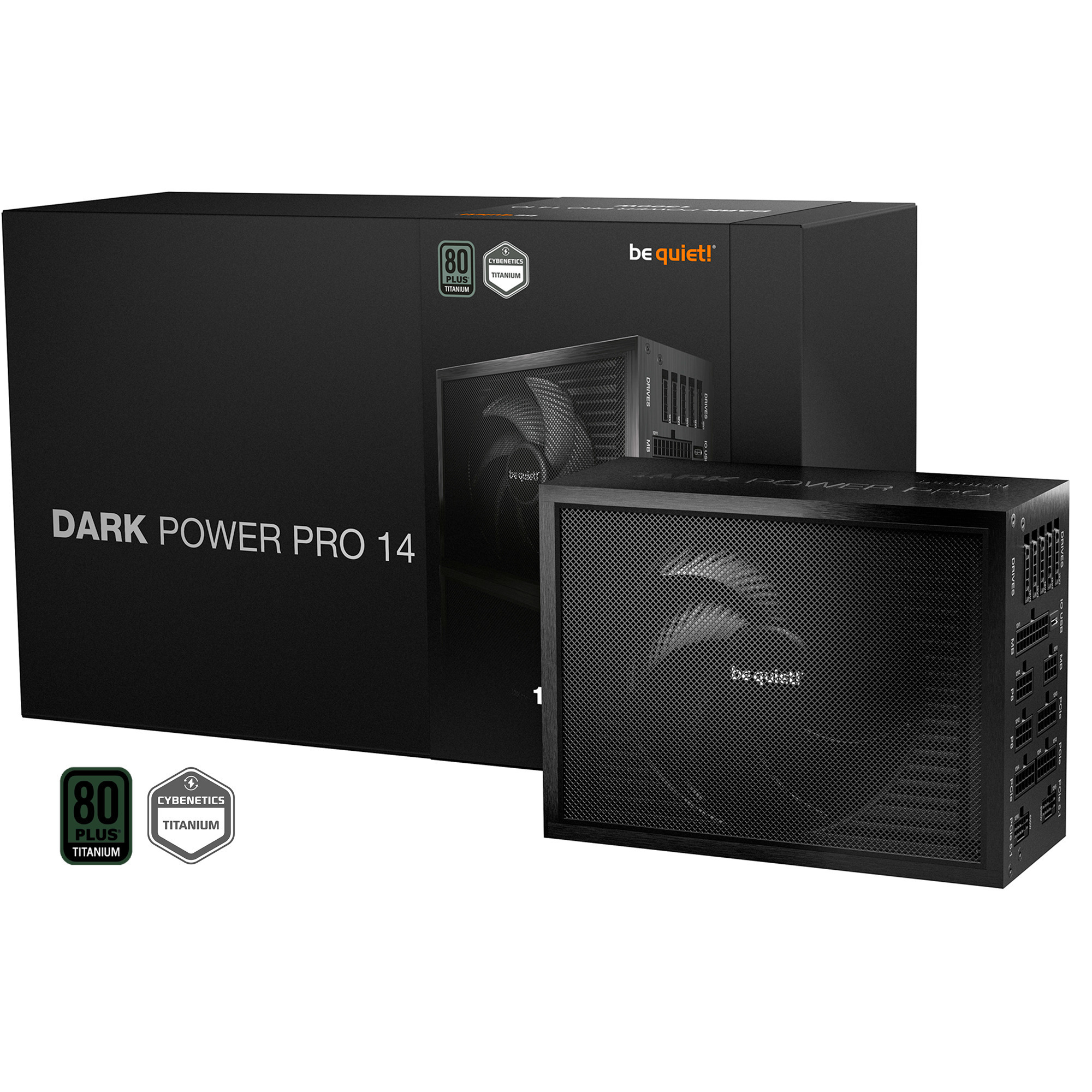 Be Quiet! dark power pro 14 io modulaire 1300 watt voeding (zwart, 2x 12v-2x6, 6x pcie)