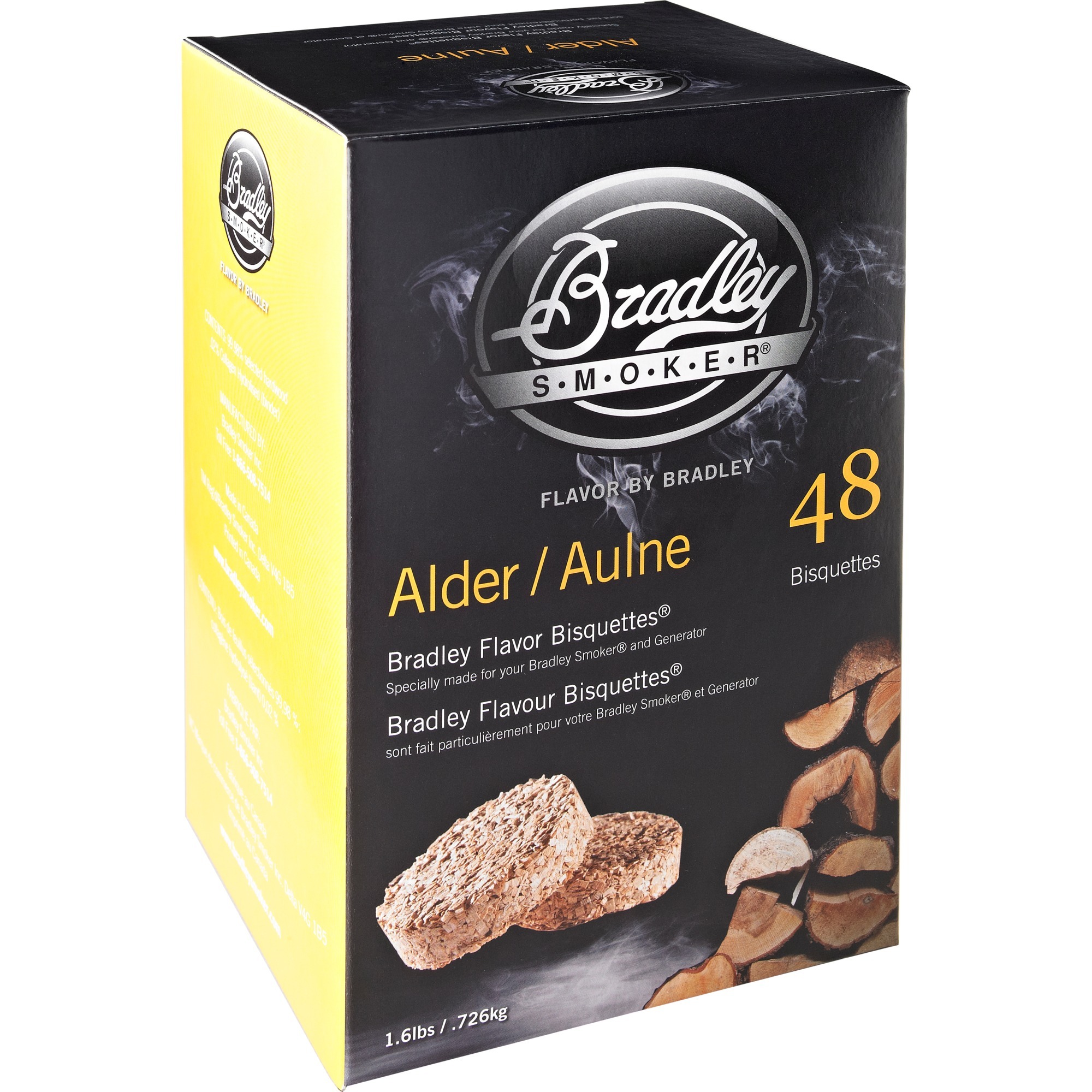 Bradley alder wood briketten rookhout (48 stuks)