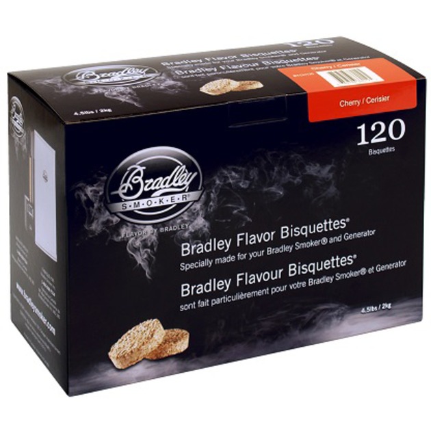 Bradley cherry wood briketten rookhout (120 stuks)