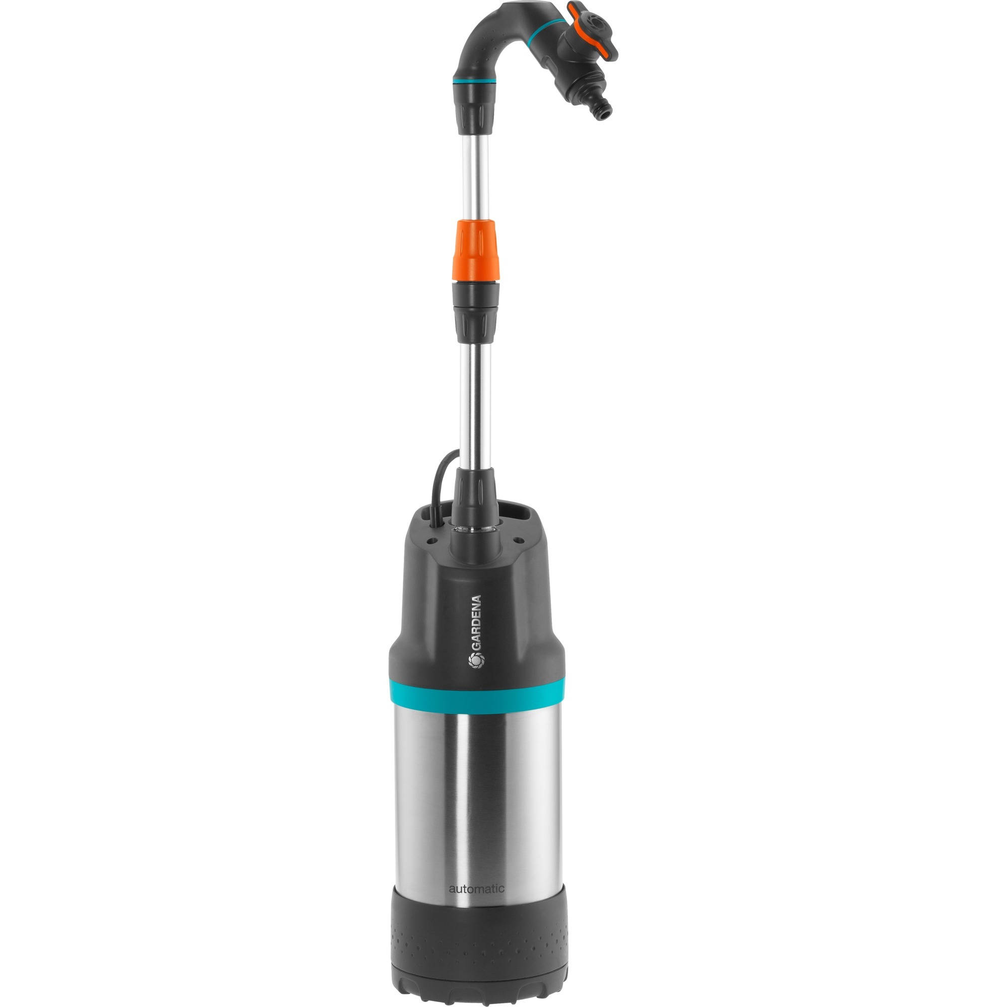GARDENA regentonpomp 4700/2 inox automatic dompel- en drukpompen (zwart/roestvrij staal, 1766-20) afbeelding