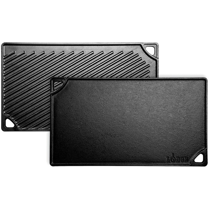 Lodge omkeerbare grill-/bakplaat ldp3 grillplaat (zwart, 42cm x 24cm)
