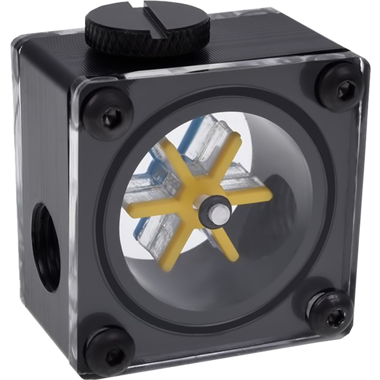 Alphacool eisflügel doorstroomindicator g1/4 square doorstroommeter (zwart)