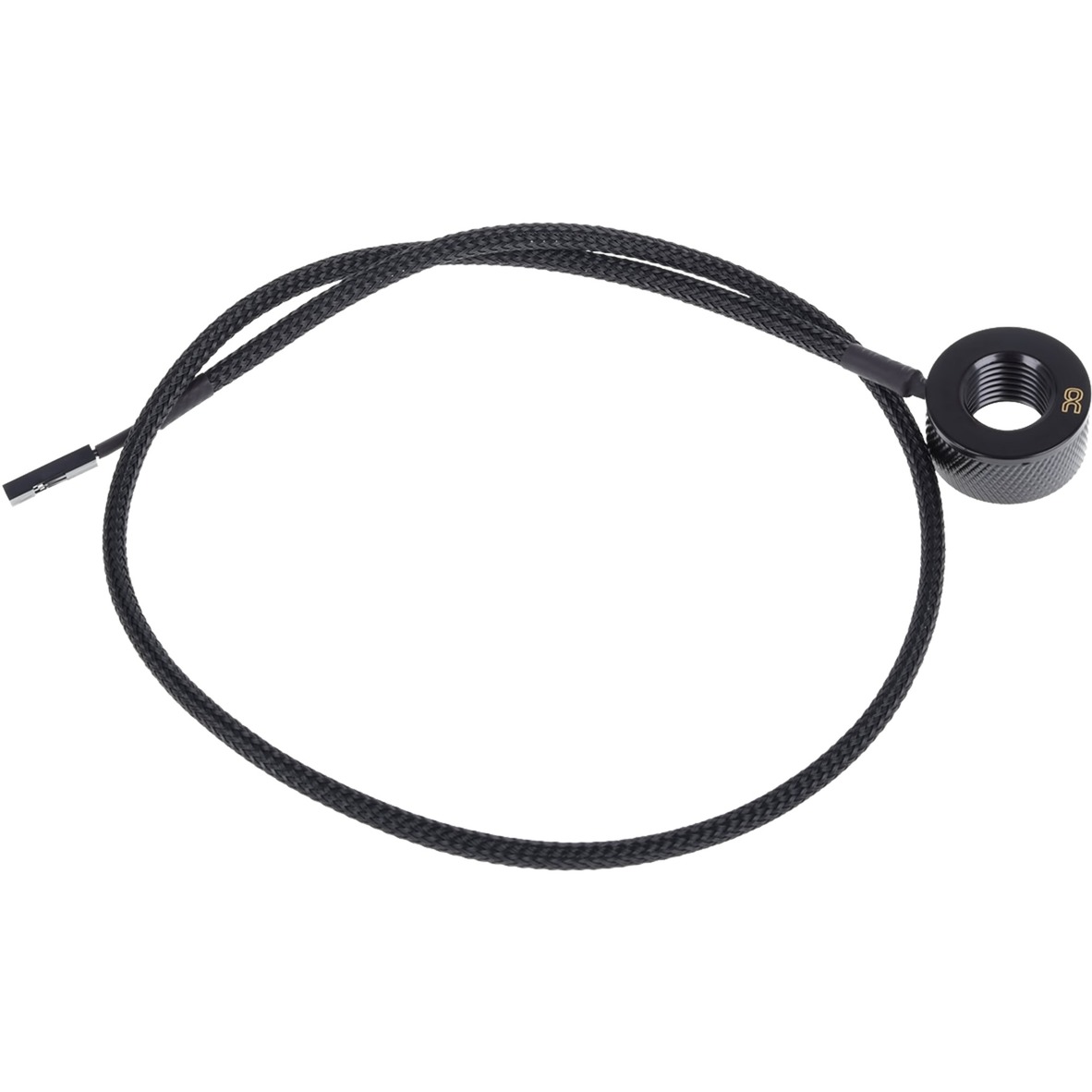 Alphacool eiszapfen temperatuursensor g1/4 ig/ig met ag adapter (zwart)