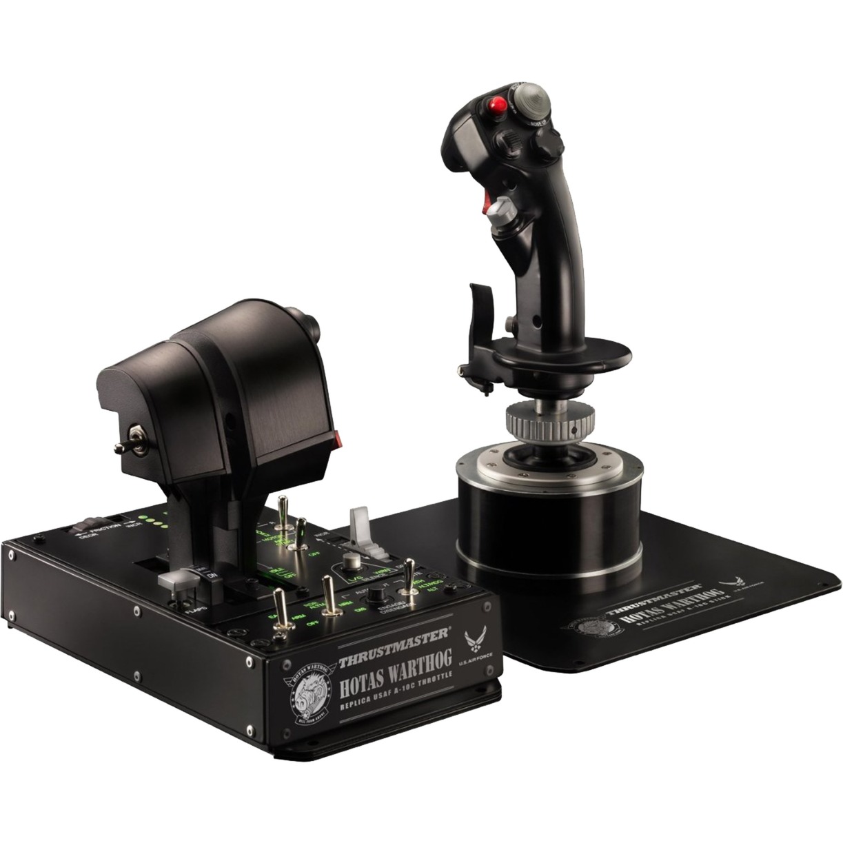 Thrustmaster hotas warthog joystick en throttle gaming hotas (zwart/zilver, pc)