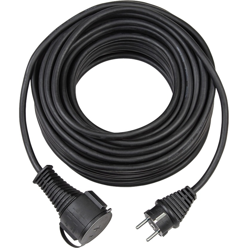 Brennenstuhl bremaxx® verlengkabel (25 m kabel, voor kortstondig gebruik buitenshuis ip44) 25 m zwart afbeelding