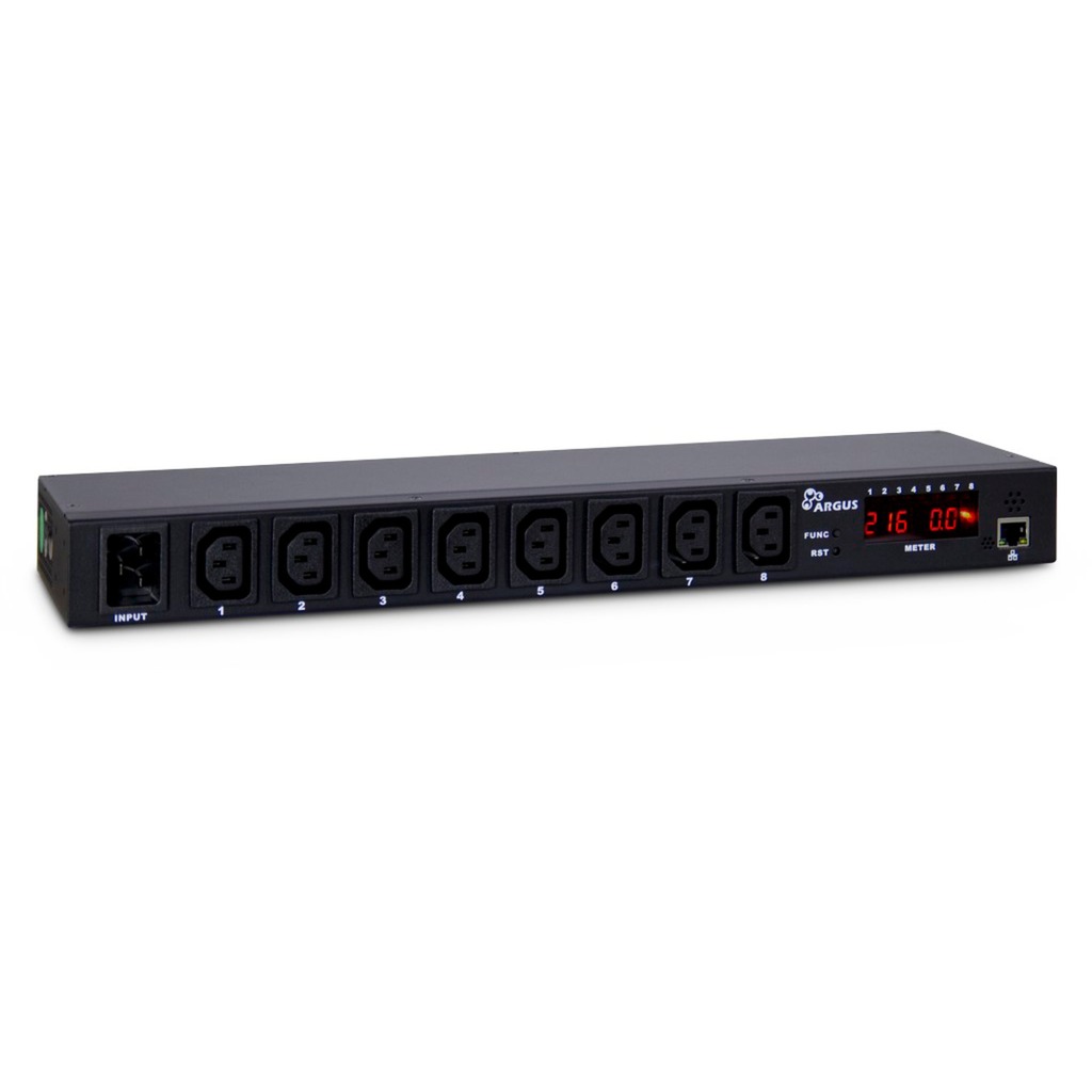 Inter-Tech argus sw-0816 stekkerdoos (zwart)